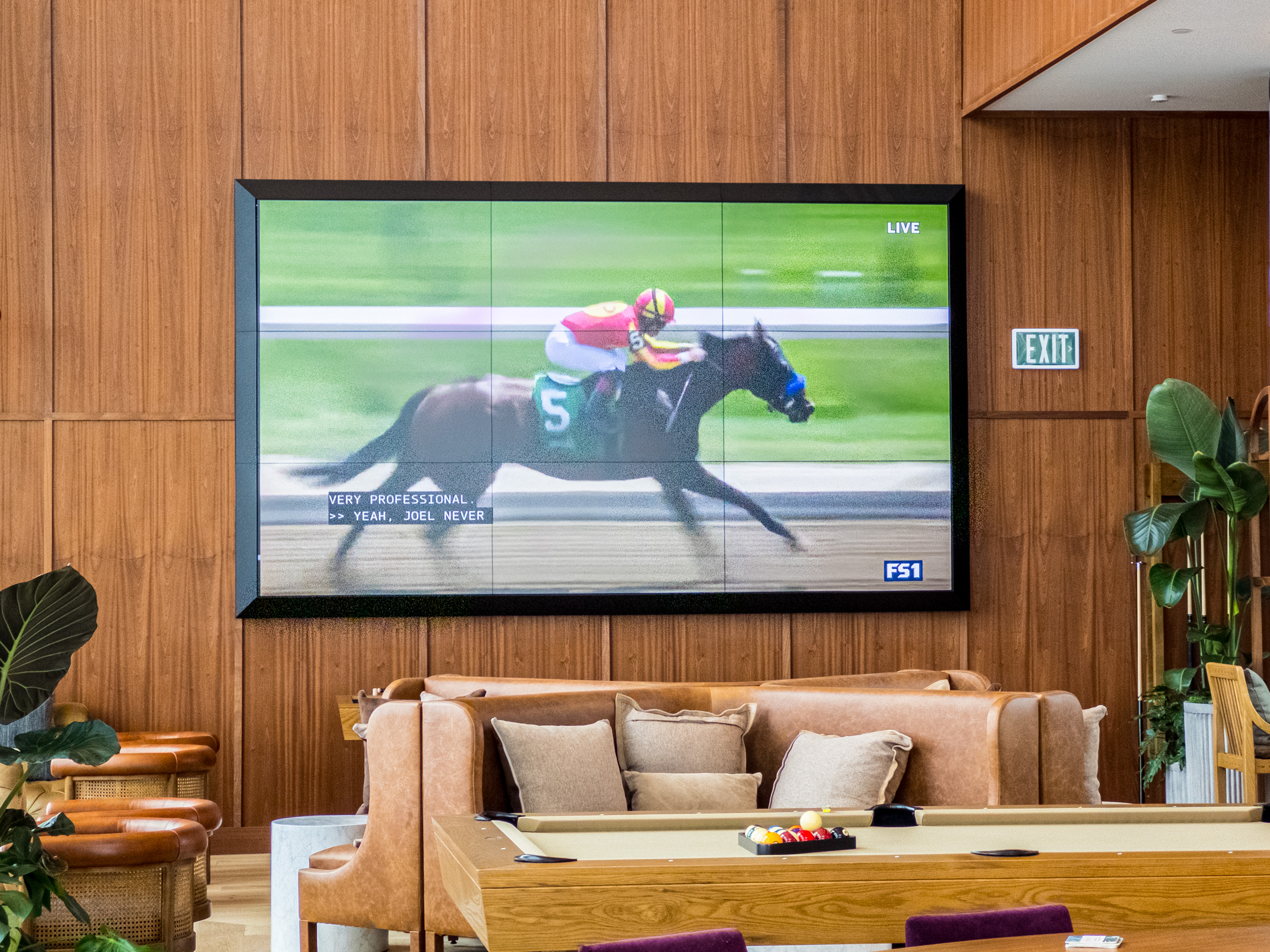 Large video wall display installation
